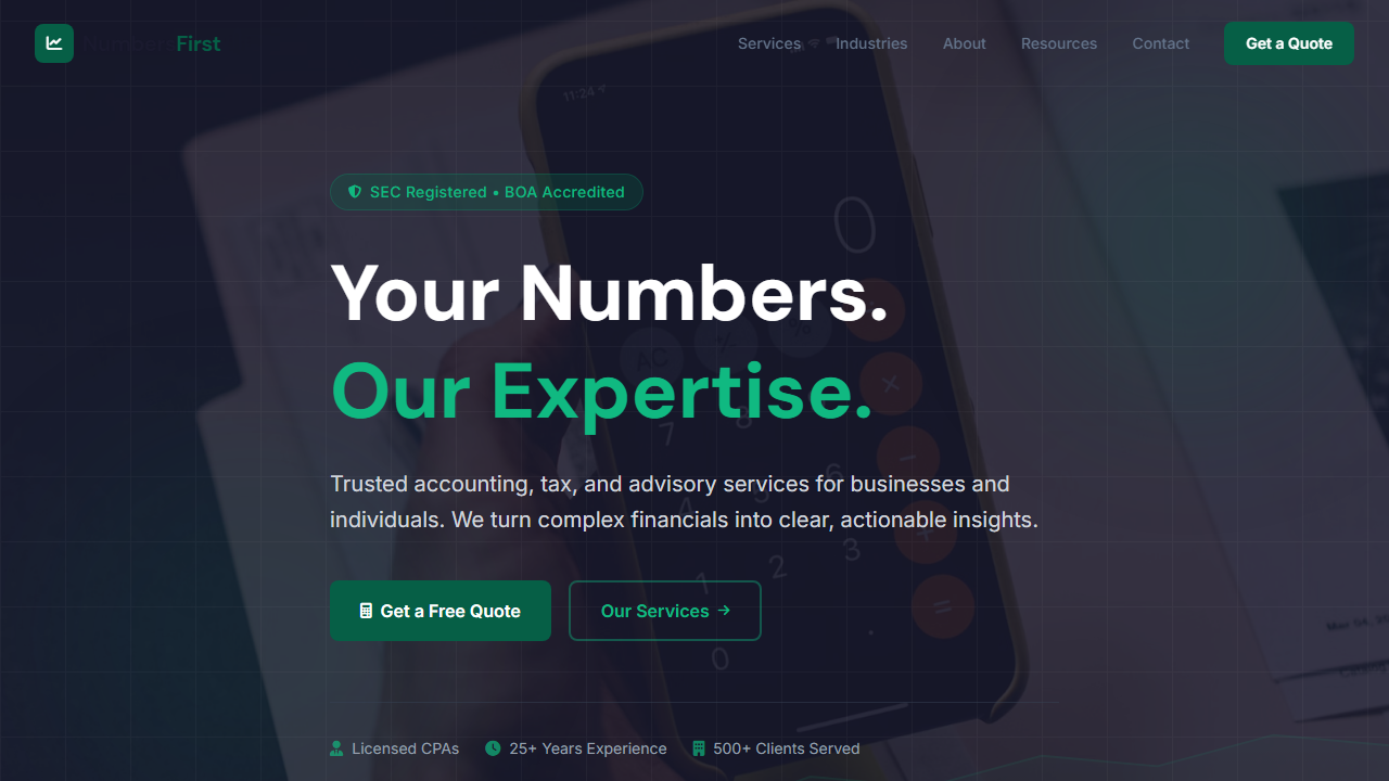 Accounting Firm Website Demo