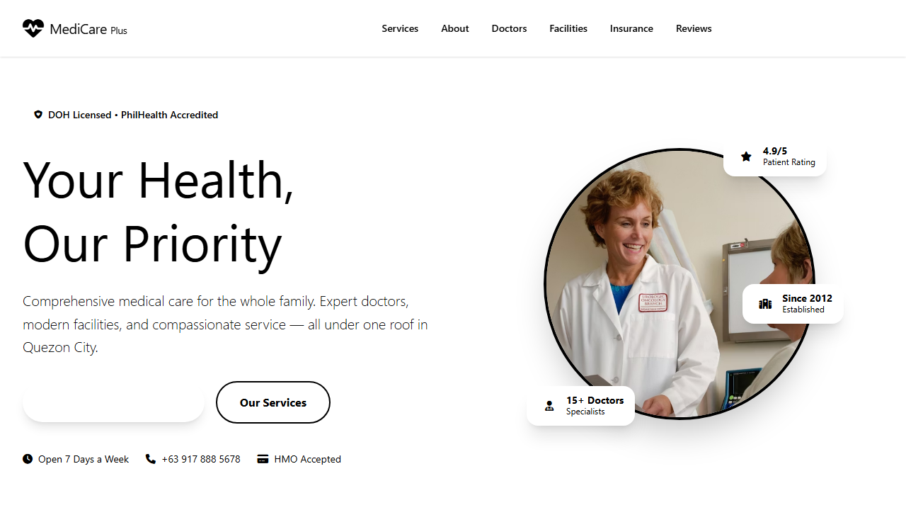 Medical Clinic Website Demo