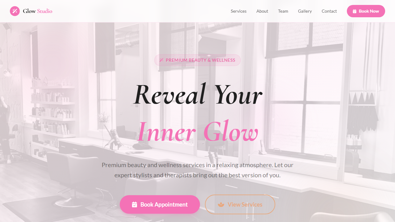 Salon Website Demo