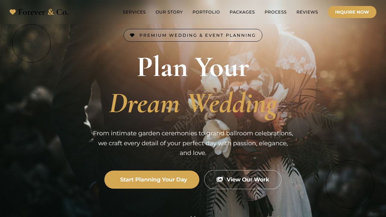 Wedding Planner Website Demo